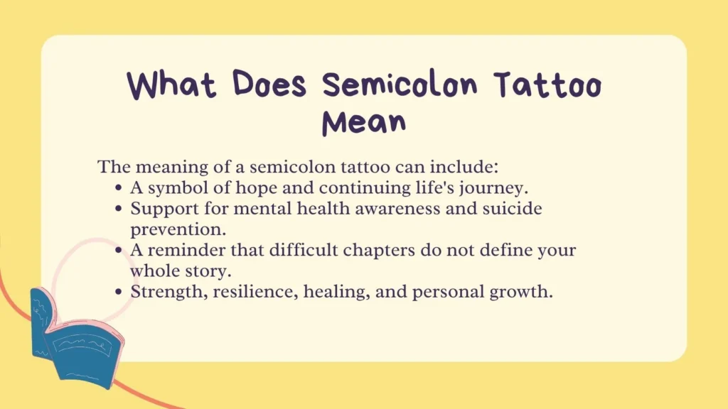 What Does Semicolon Tattoo Mean