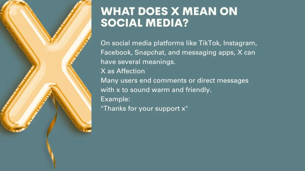 What Does X Mean on Social Media?